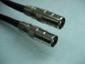 2 Metre RG6 Quadsheild Cable inc Crimped PAL MALE Plugs  