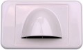 MUSHROOM / BULLNOSE WALL PLATE SLIM WHITE COMPATIBLE WITH CLIPSAL PLATES SLIM